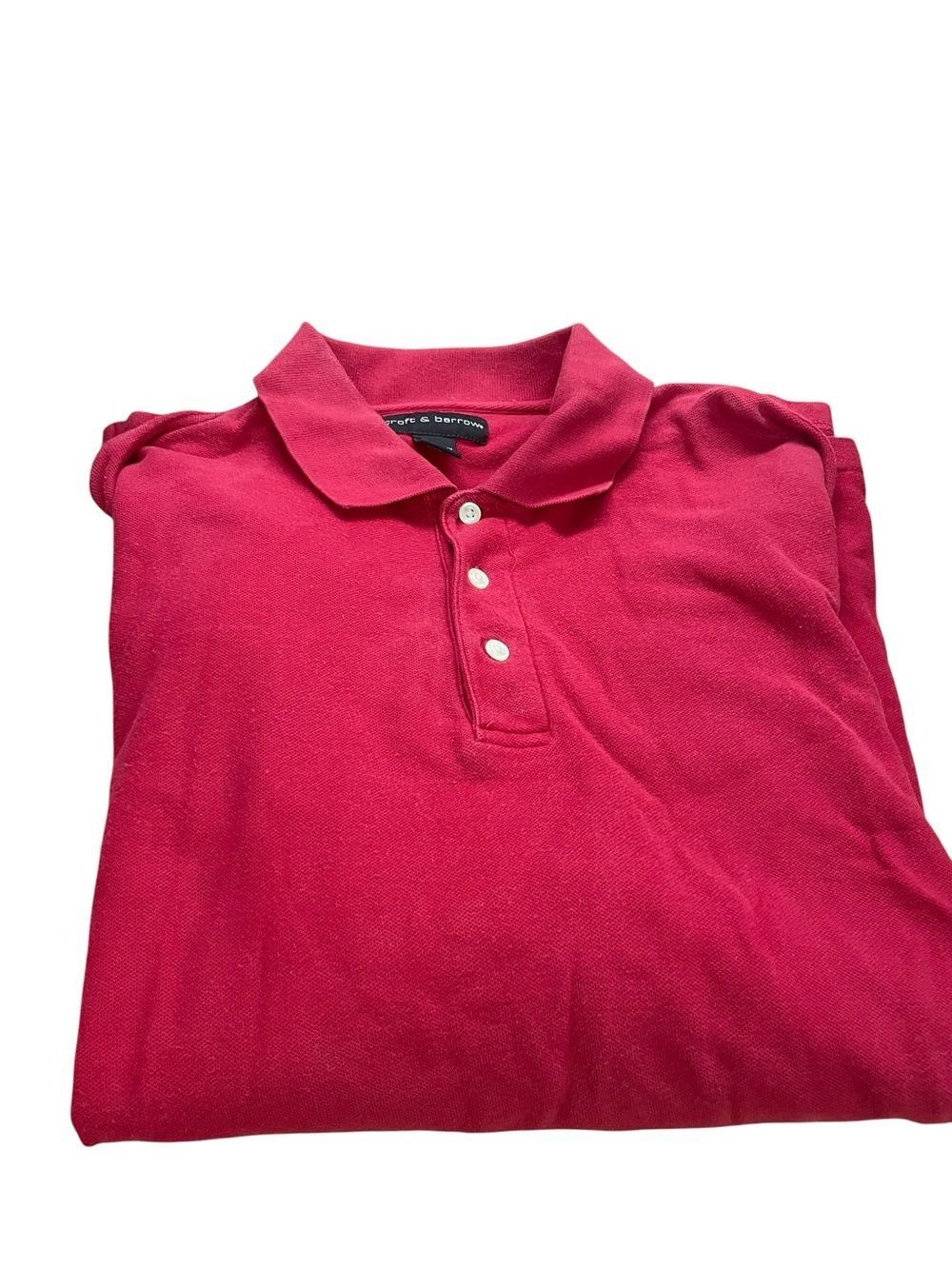 Croft and Barrow red polo size large excellent
